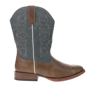 Ainsley Embroidered Square Toe Pull On Cowboy Boots