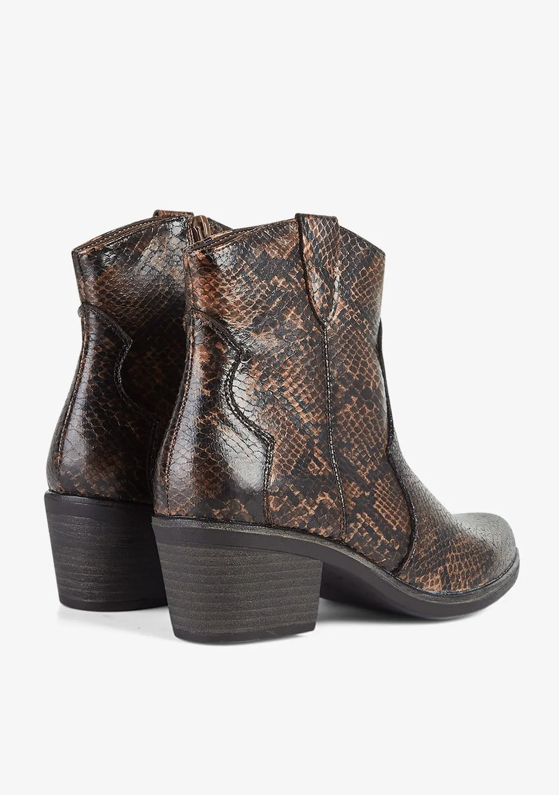 Ankle Boots Cowboy West Snake