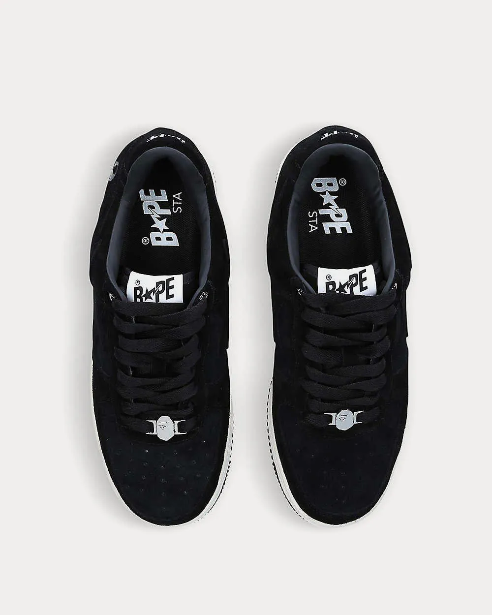 BAPE STA Suede Black Low Top Sneakers