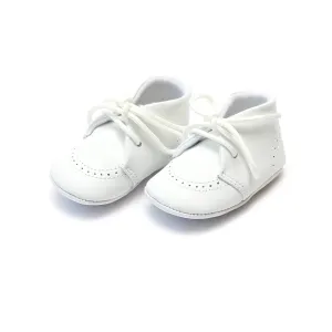 Benny Lace Up Leather Bootie (Infant Crib Shoe)