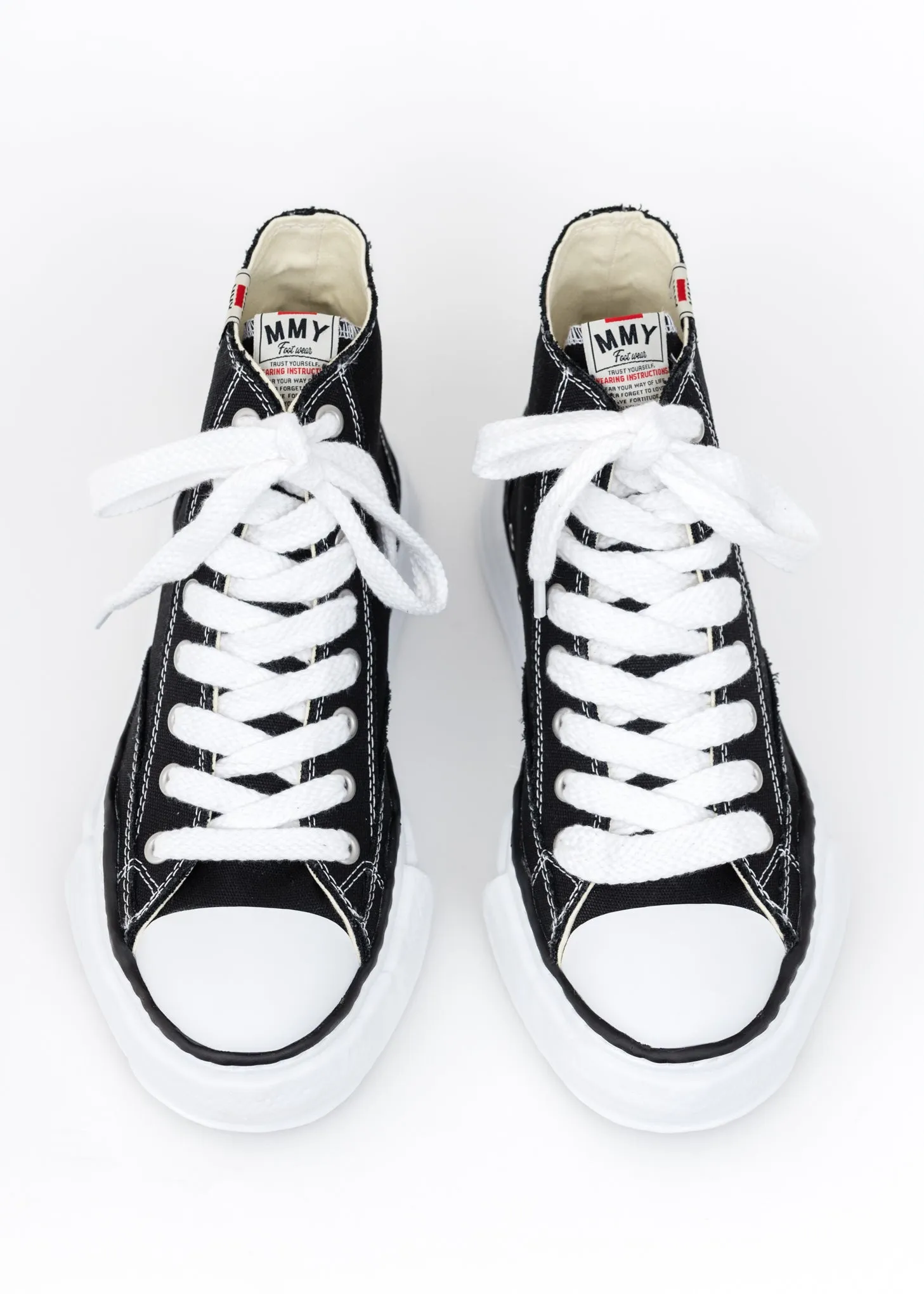 Black Original Sole Canvas Hicut Sneaker