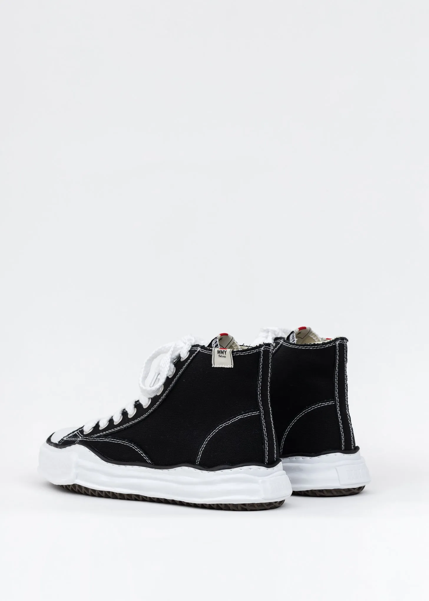 Black Original Sole Canvas Hicut Sneaker