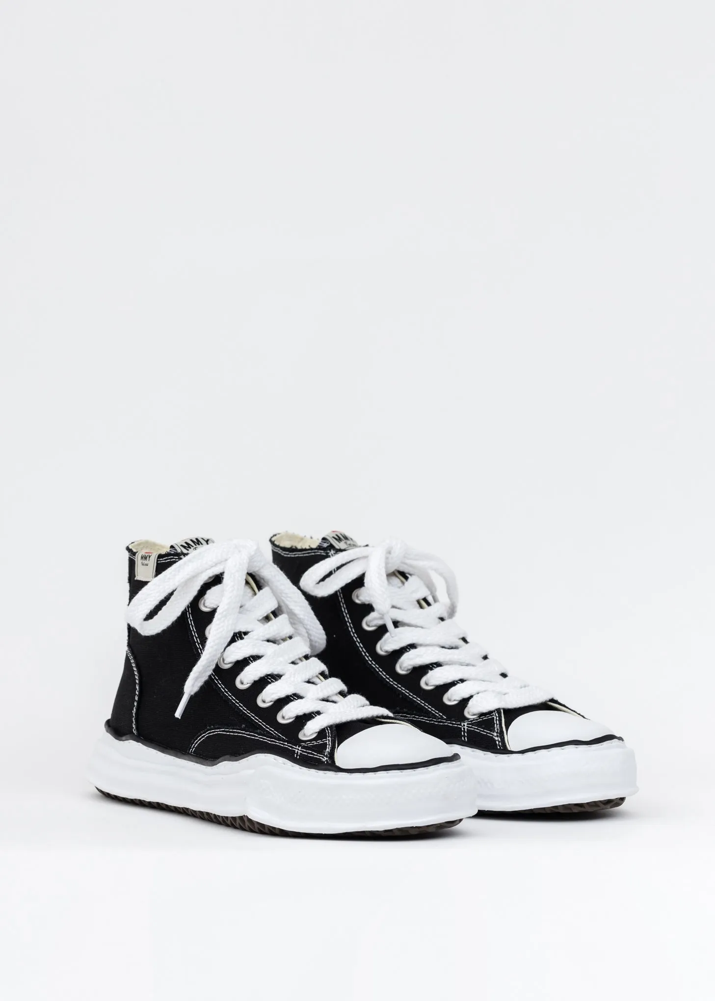 Black Original Sole Canvas Hicut Sneaker