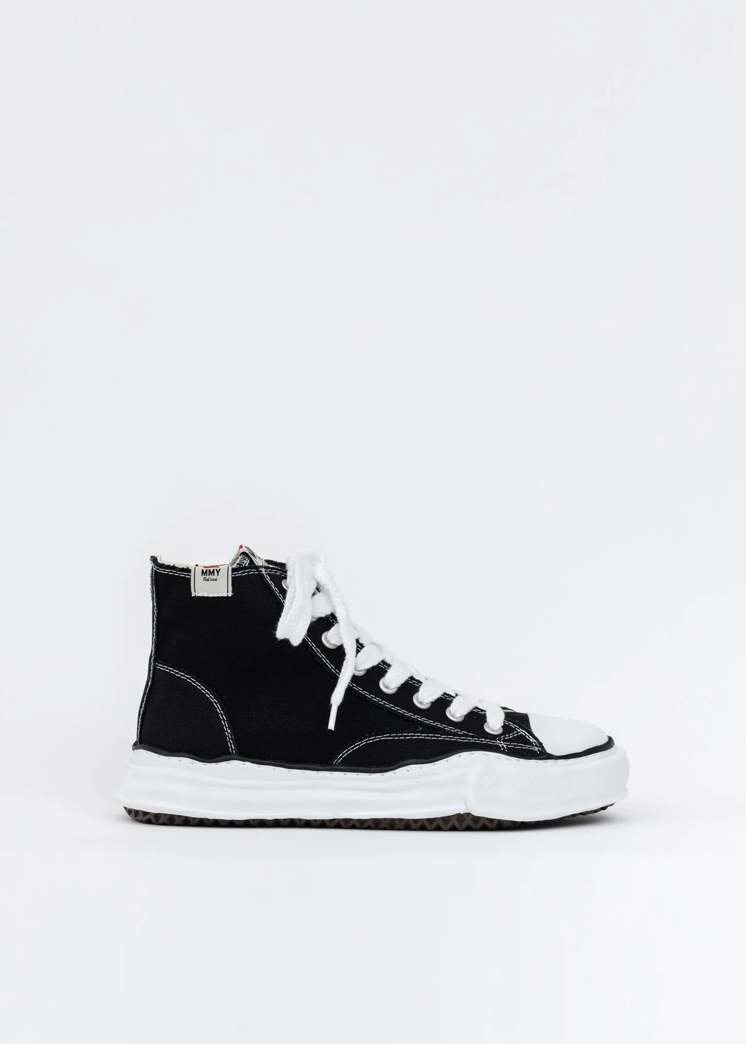 Black Original Sole Canvas Hicut Sneaker