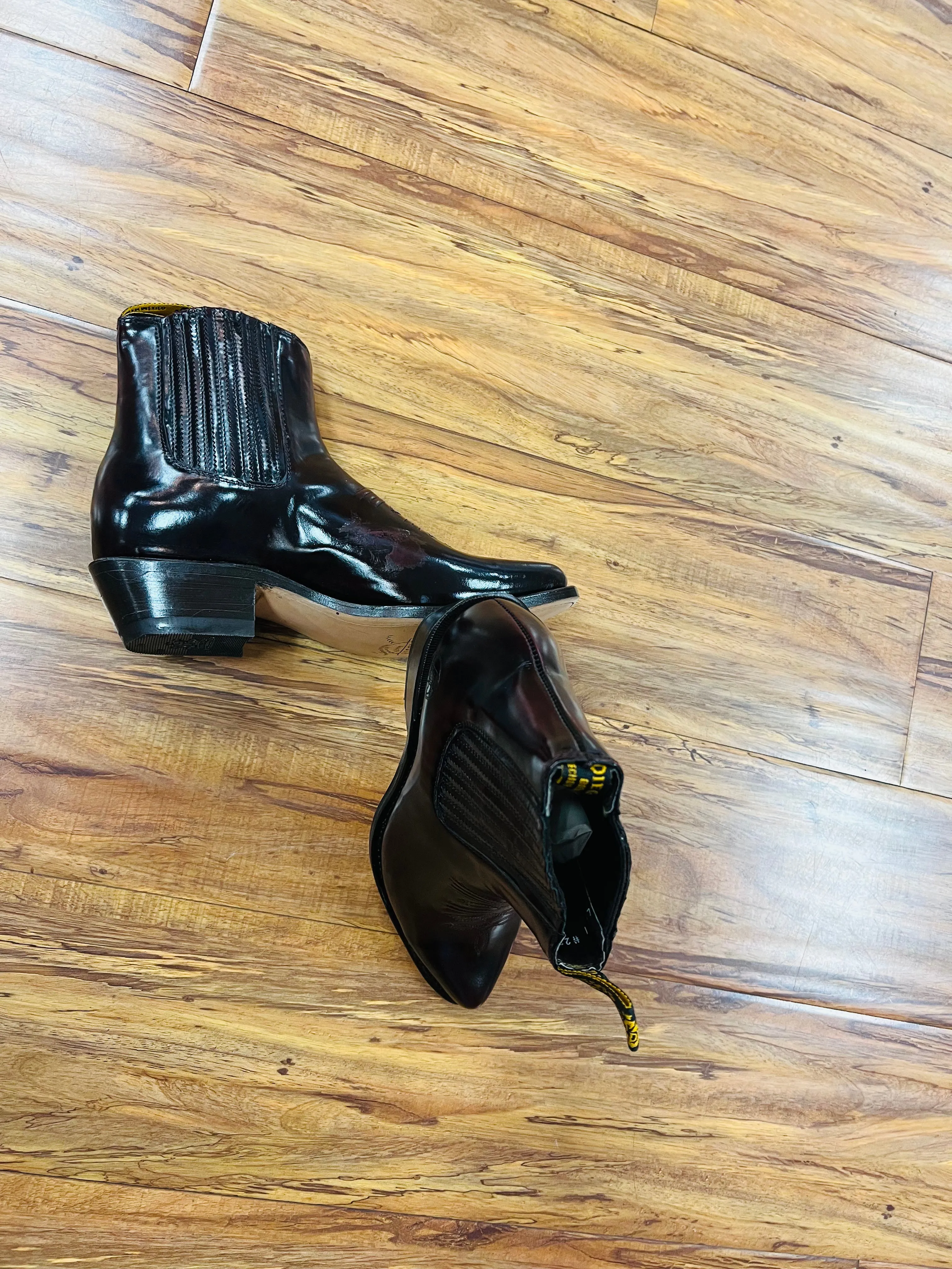 Botines De Cuero Acabado Camaleon *FREE SHIPPING*