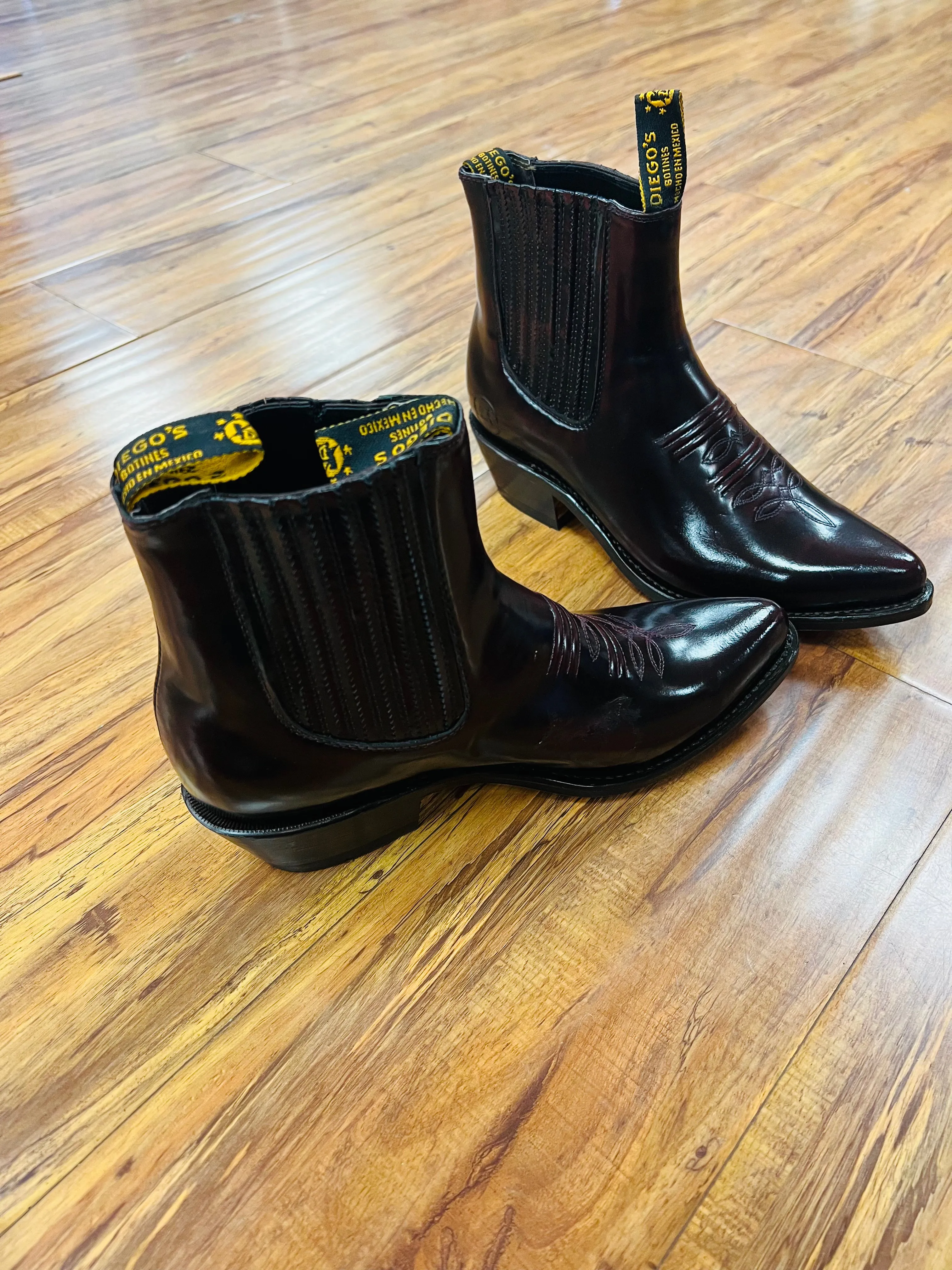 Botines De Cuero Acabado Camaleon *FREE SHIPPING*
