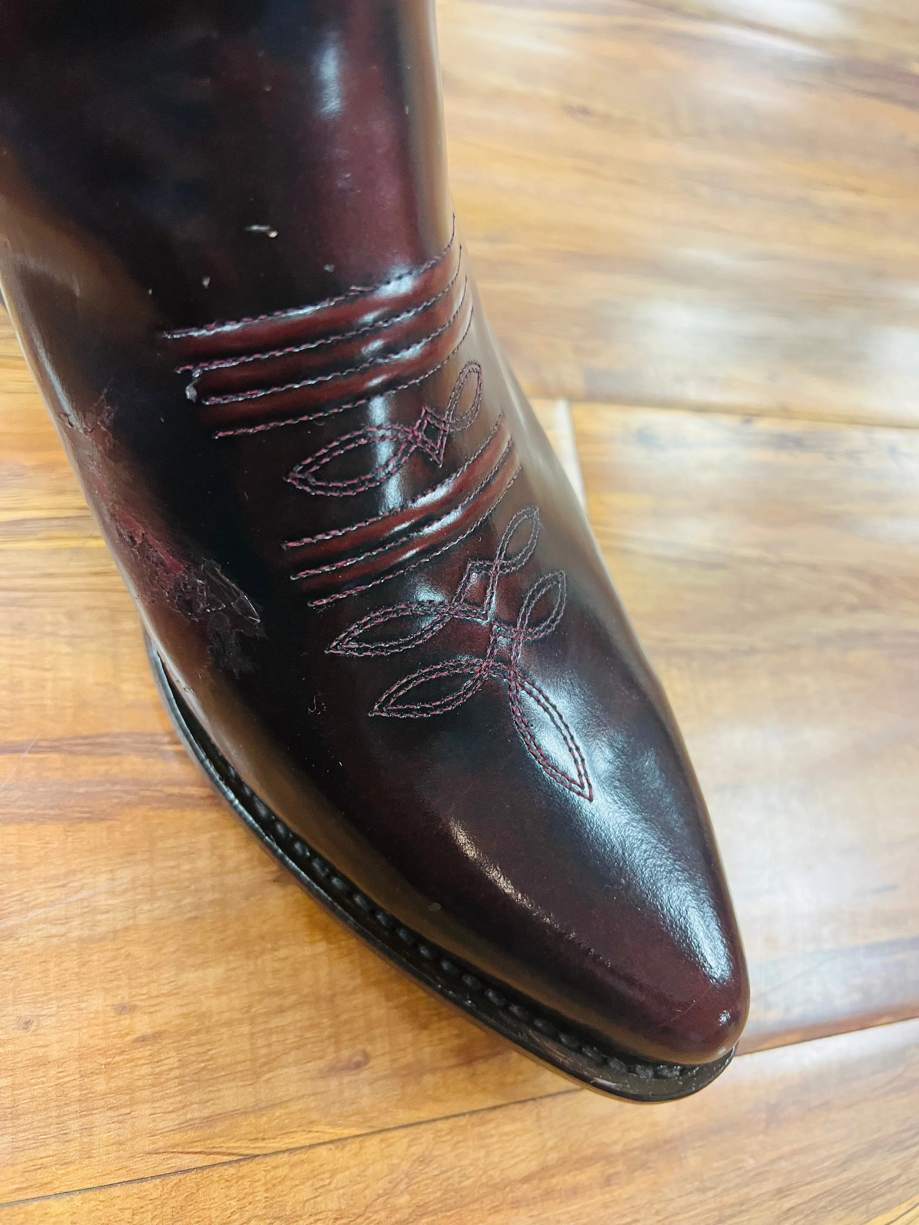 Botines De Cuero Acabado Camaleon *FREE SHIPPING*