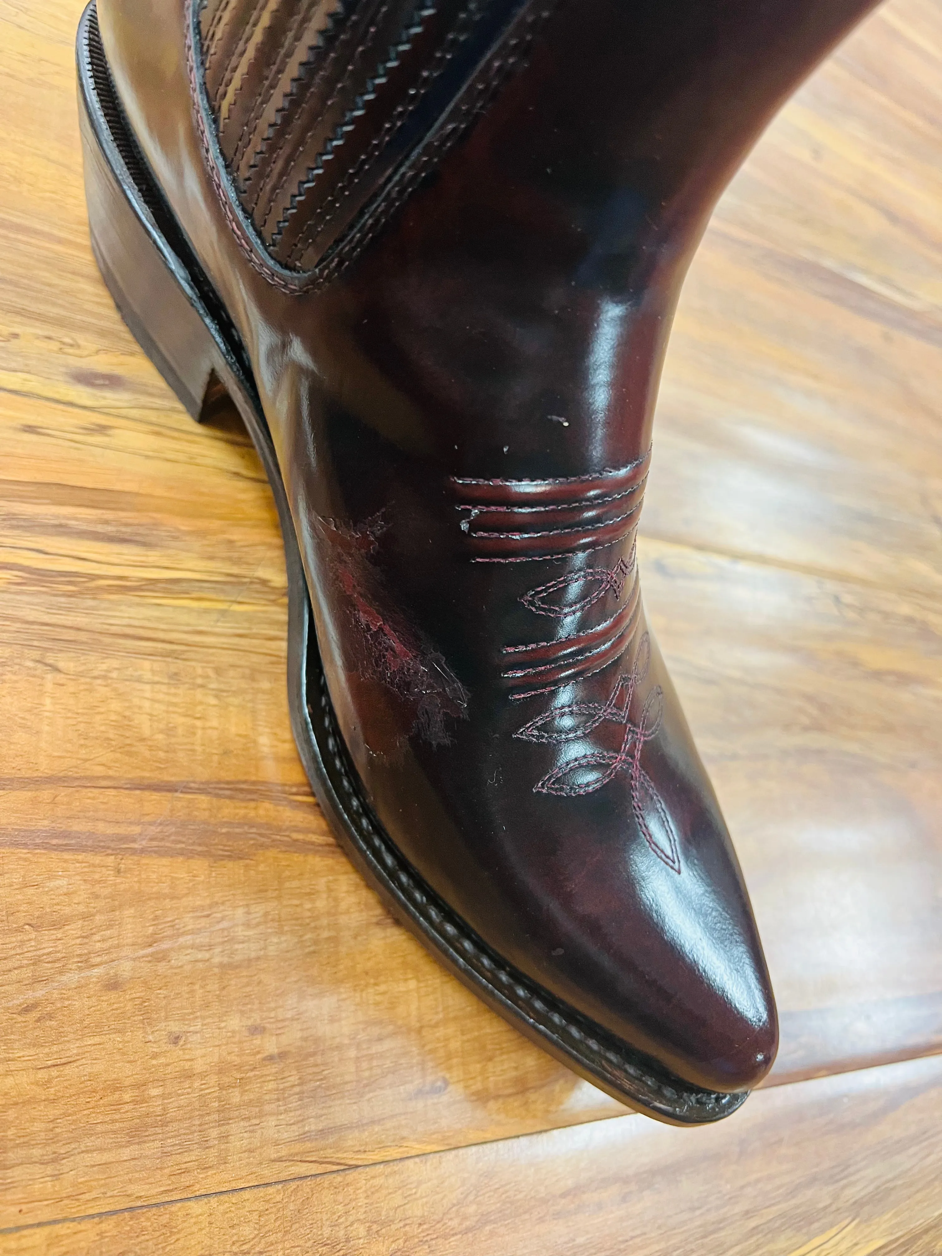 Botines De Cuero Acabado Camaleon *FREE SHIPPING*