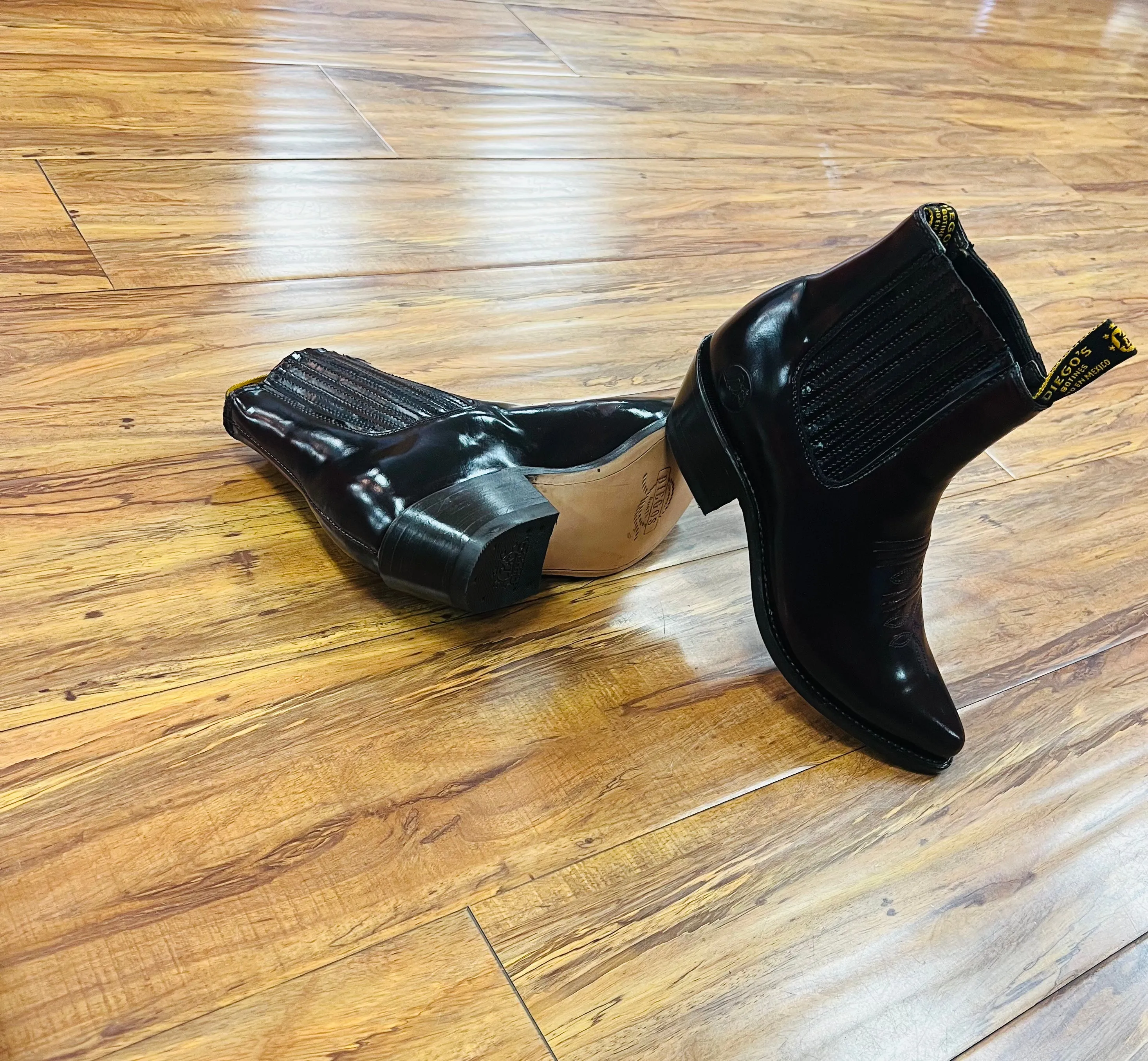 Botines De Cuero Acabado Camaleon *FREE SHIPPING*
