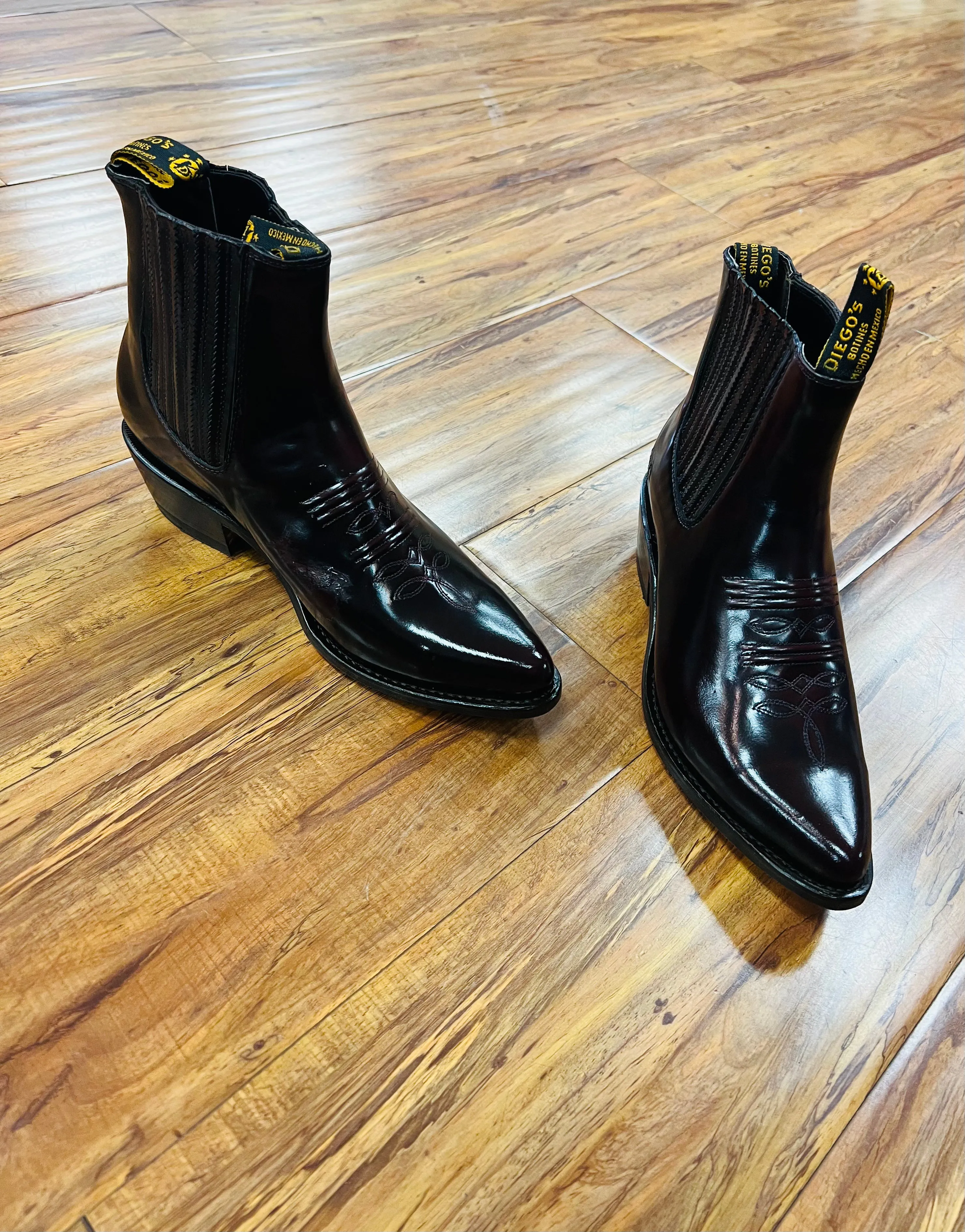 Botines De Cuero Acabado Camaleon *FREE SHIPPING*