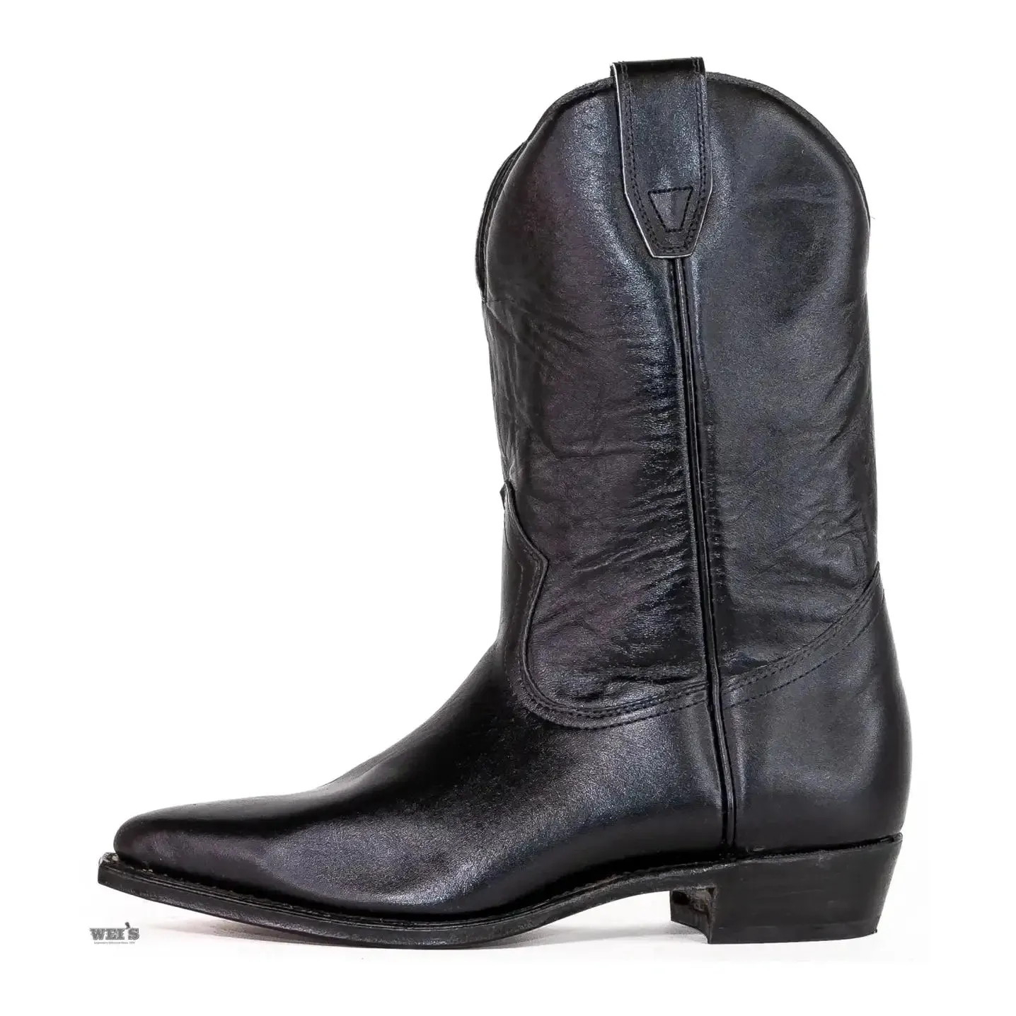 Boulet Men's Cowboy Boots 12" Cowhide Semi Riding Heel Snip J Toe - Clearance