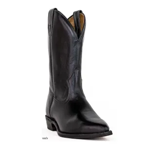 Boulet Men's Cowboy Boots 12" Cowhide Semi Riding Heel Snip J Toe - Clearance