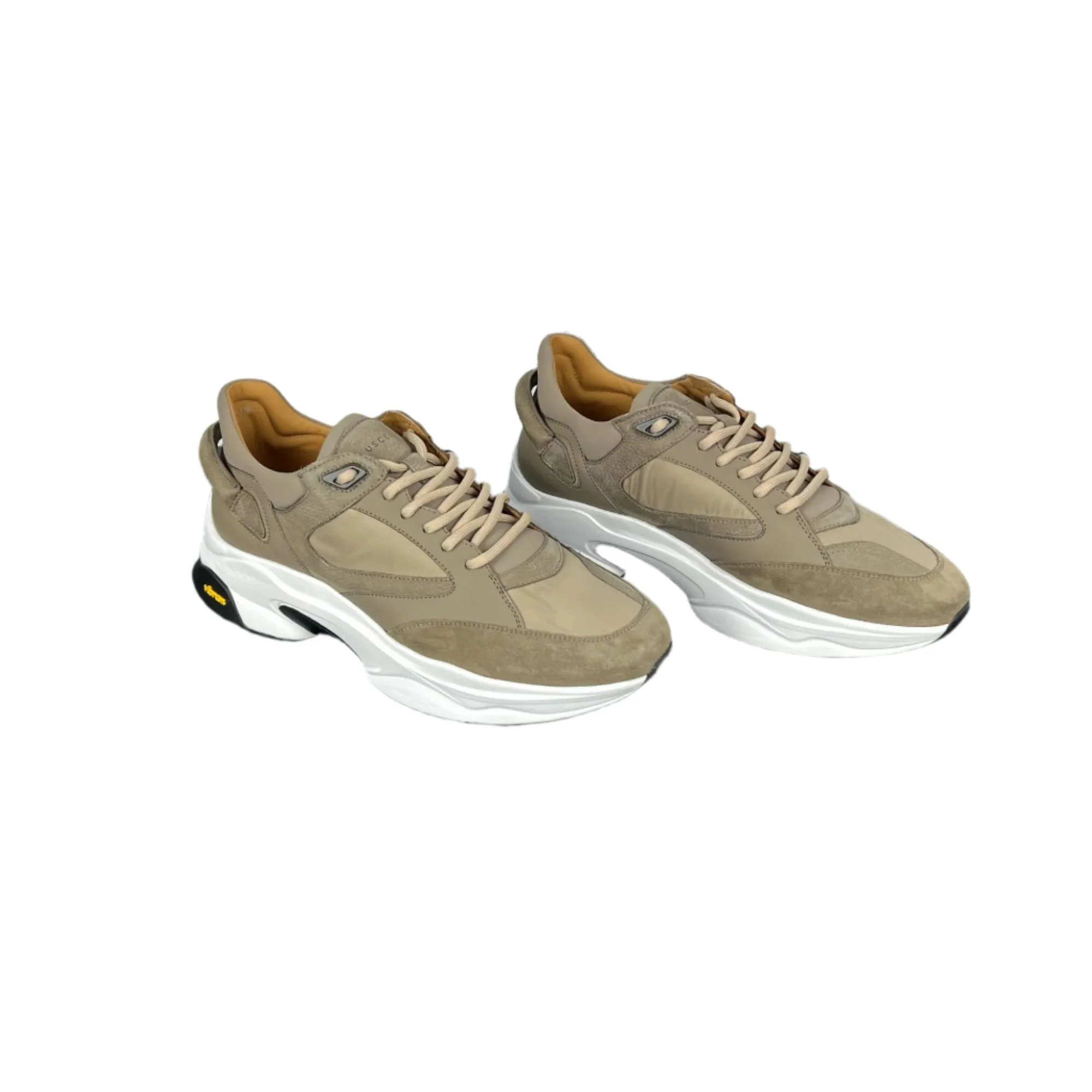 Buscemi Veloce Mix Dove Grey Suede Sneakers