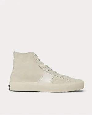Cambridge Leather-Trimmed Suede High-Top  Off-white high top sneakers