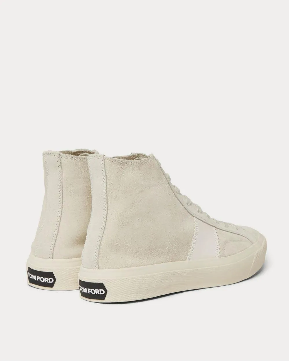 Cambridge Leather-Trimmed Suede High-Top  Off-white high top sneakers
