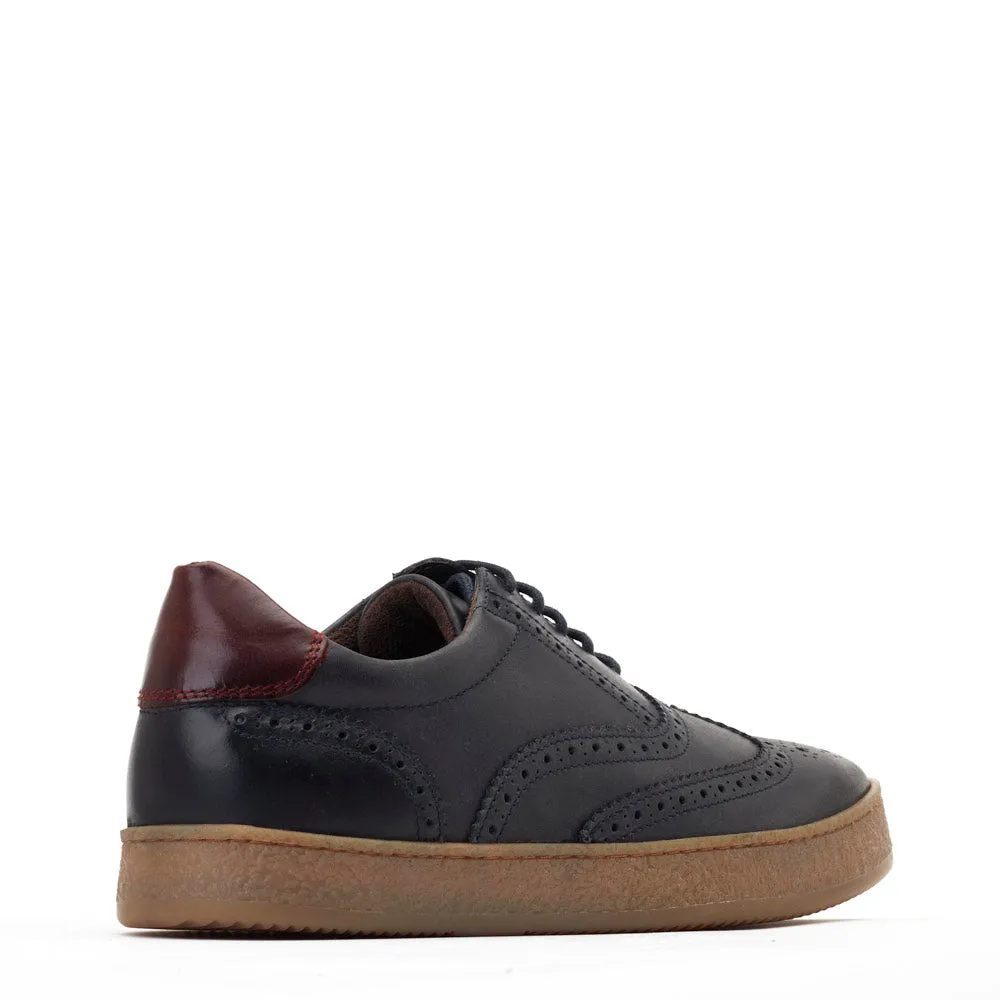 Christo Navy Pull-Up Sneakers