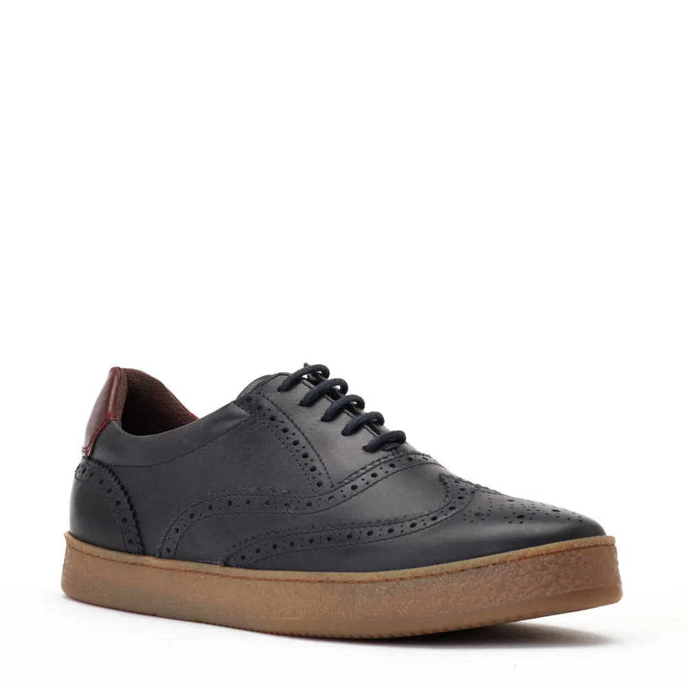 Christo Navy Pull-Up Sneakers