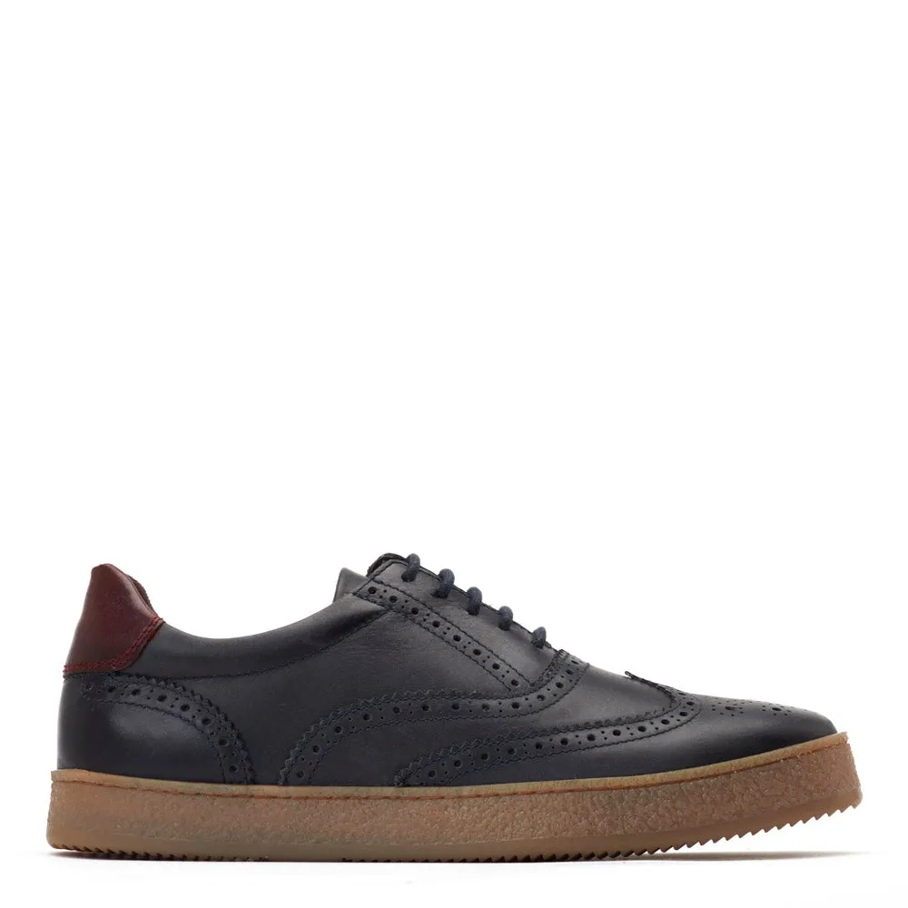 Christo Navy Pull-Up Sneakers
