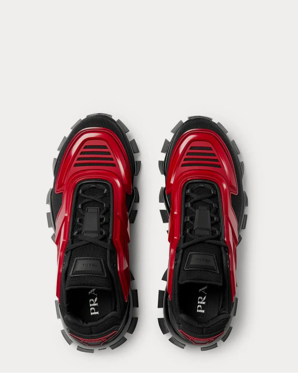 Cloudbust Thunder Rubber and Mesh  Red low top sneakers
