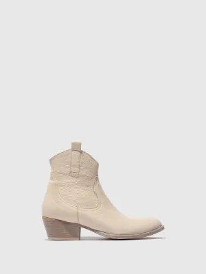 Cowboy Ankle Boots WAMI092FLY OFF WHITE