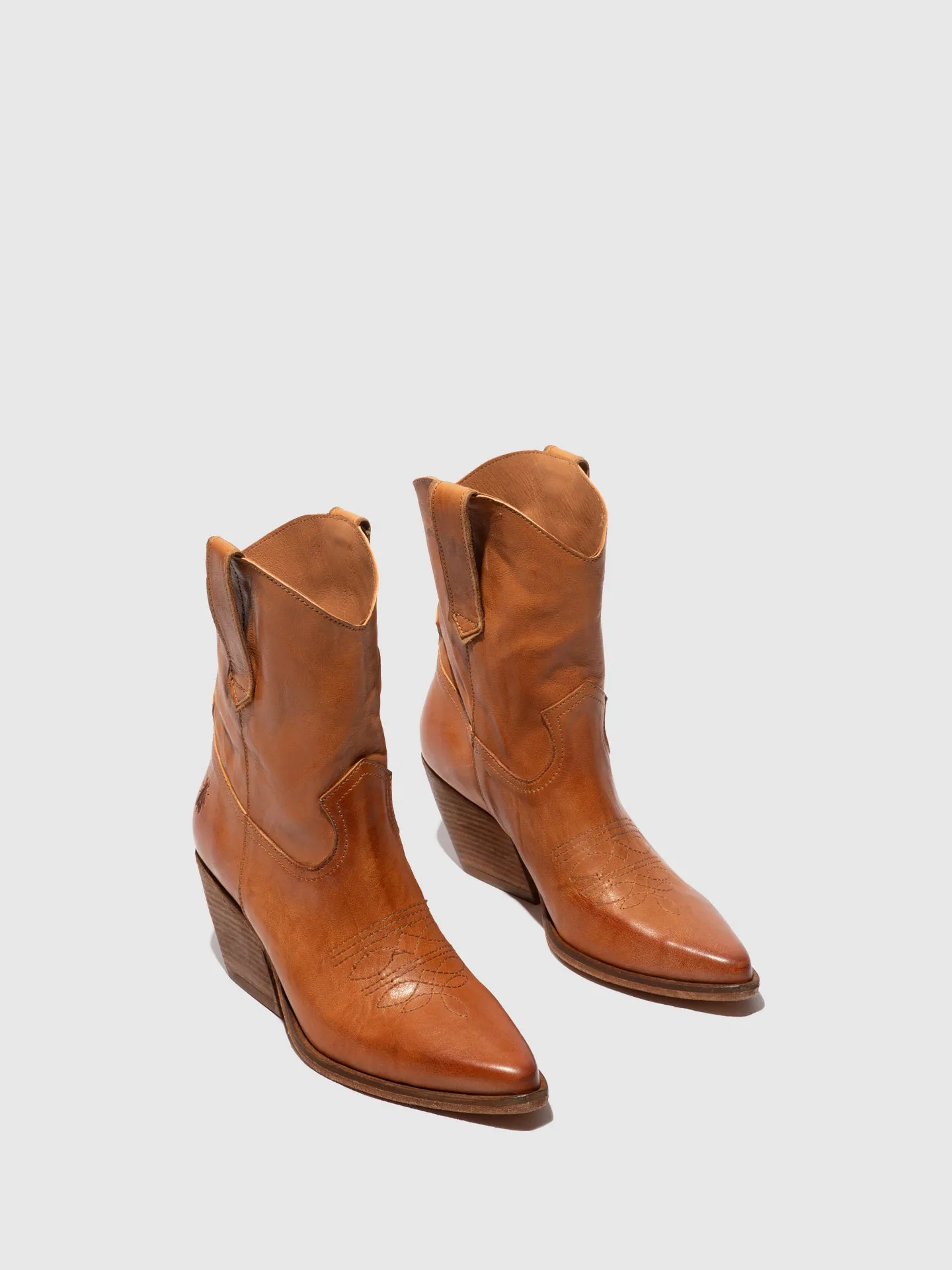Cowboy Ankle Boots WOFY093FLY CAMEL