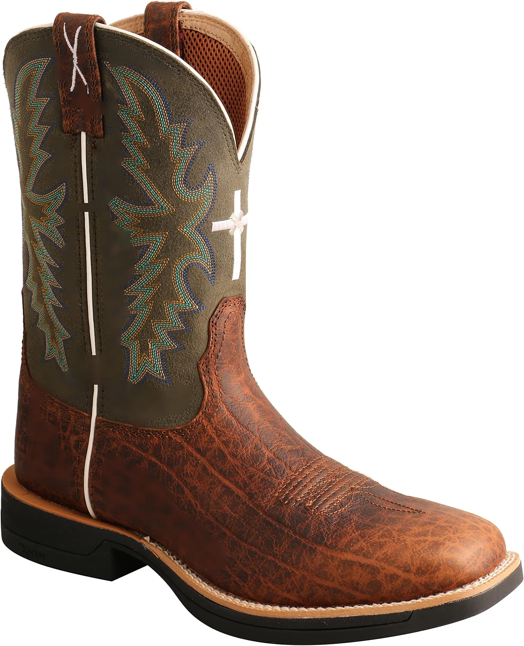 Cowboy boots MXW0004 Twisted X, brown/green