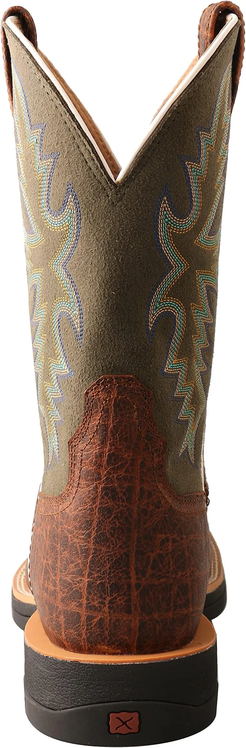 Cowboy boots MXW0004 Twisted X, brown/green