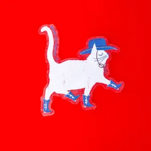 Cowboy Cat Sticker
