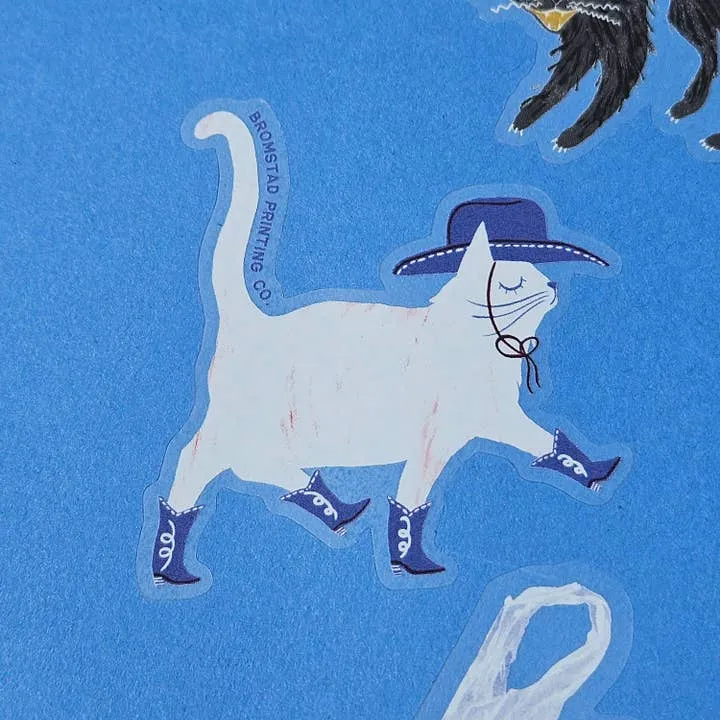 Cowboy Cat Sticker