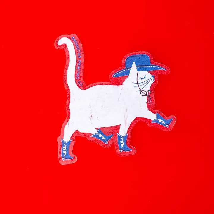 Cowboy Cat Sticker