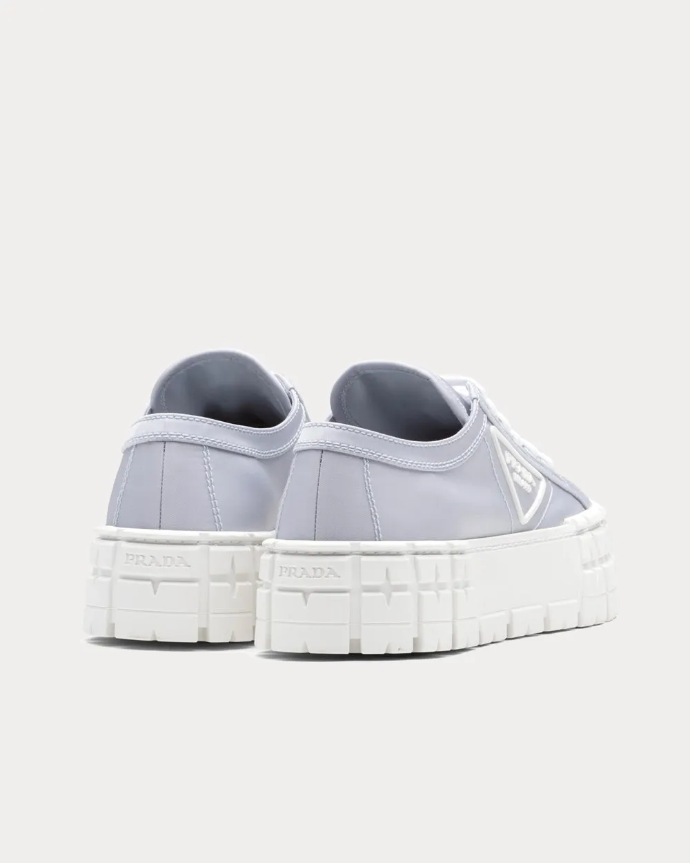 Double Wheel Nylon Gabardine Cornflower Blue Low Top Sneakers