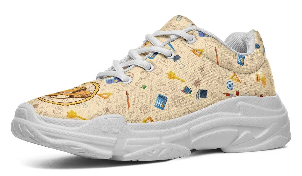 Flying School Bus Chunky Sneakers