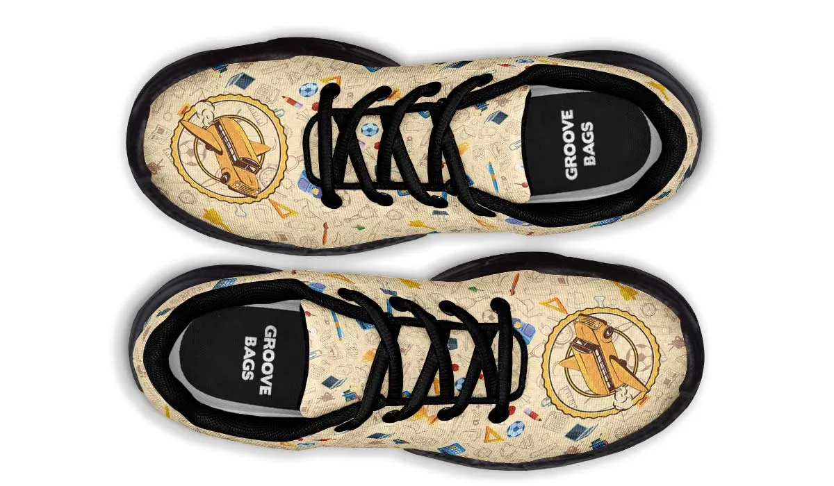Flying School Bus Chunky Sneakers