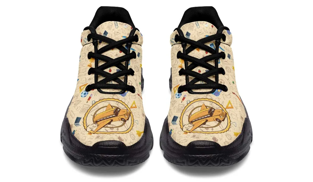 Flying School Bus Chunky Sneakers