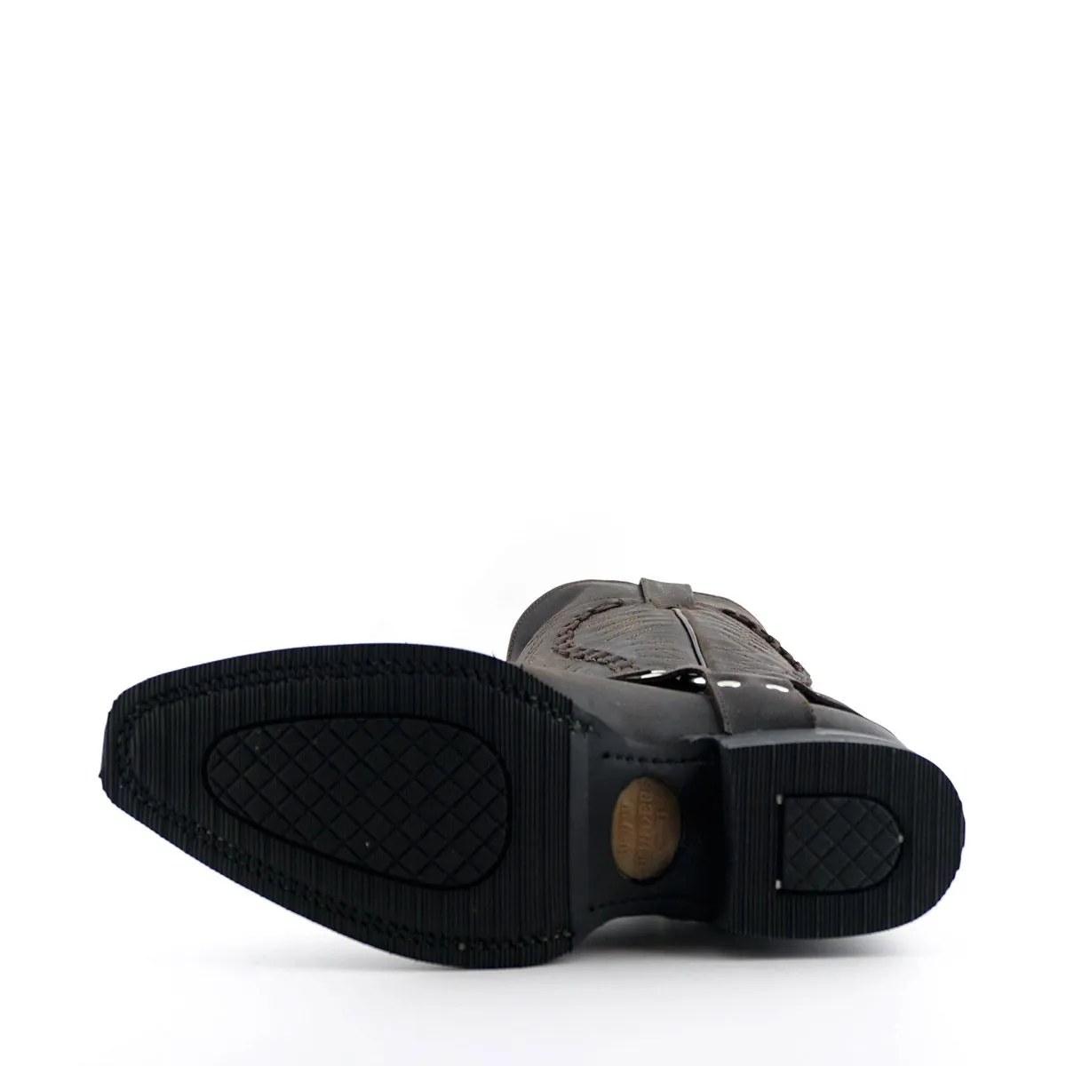 Grinders - Galveston Brown Leather Cowboy / Western  Style Boots