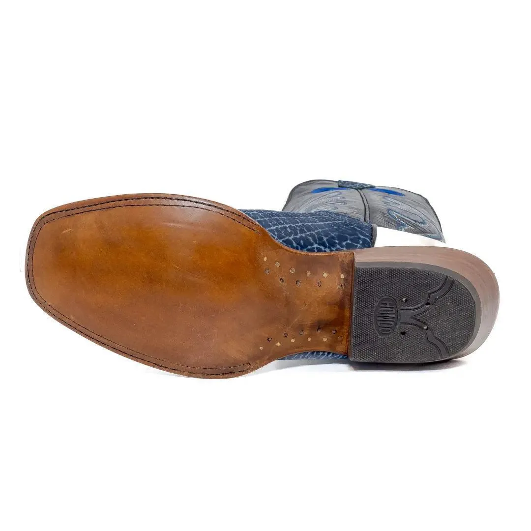 Hondo Men's Cowboy Boots 13" Blue Nubuck Bullhide 2531