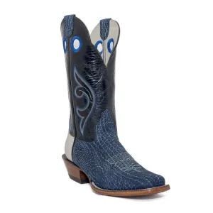 Hondo Men's Cowboy Boots 13" Blue Nubuck Bullhide 2531