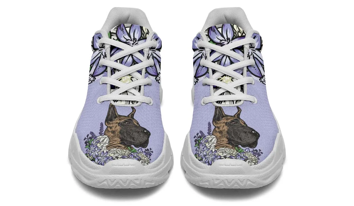 Illustrated Great Dane Chunky Sneakers