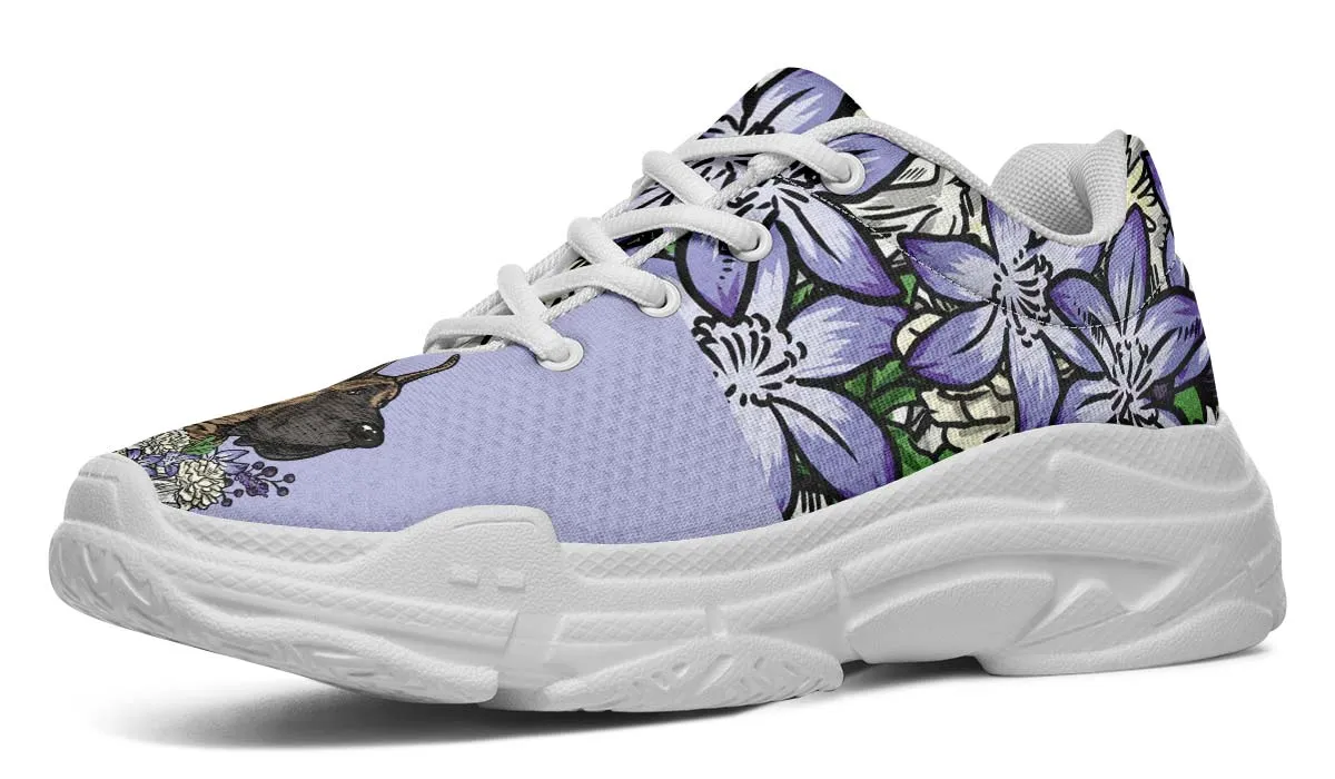 Illustrated Great Dane Chunky Sneakers
