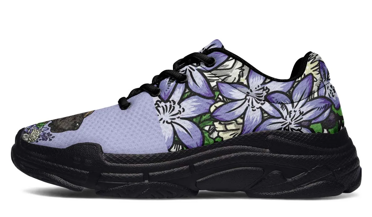 Illustrated Great Dane Chunky Sneakers