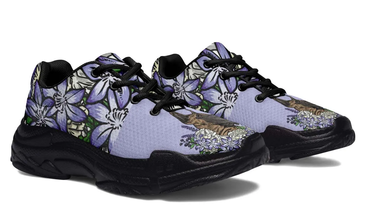 Illustrated Great Dane Chunky Sneakers