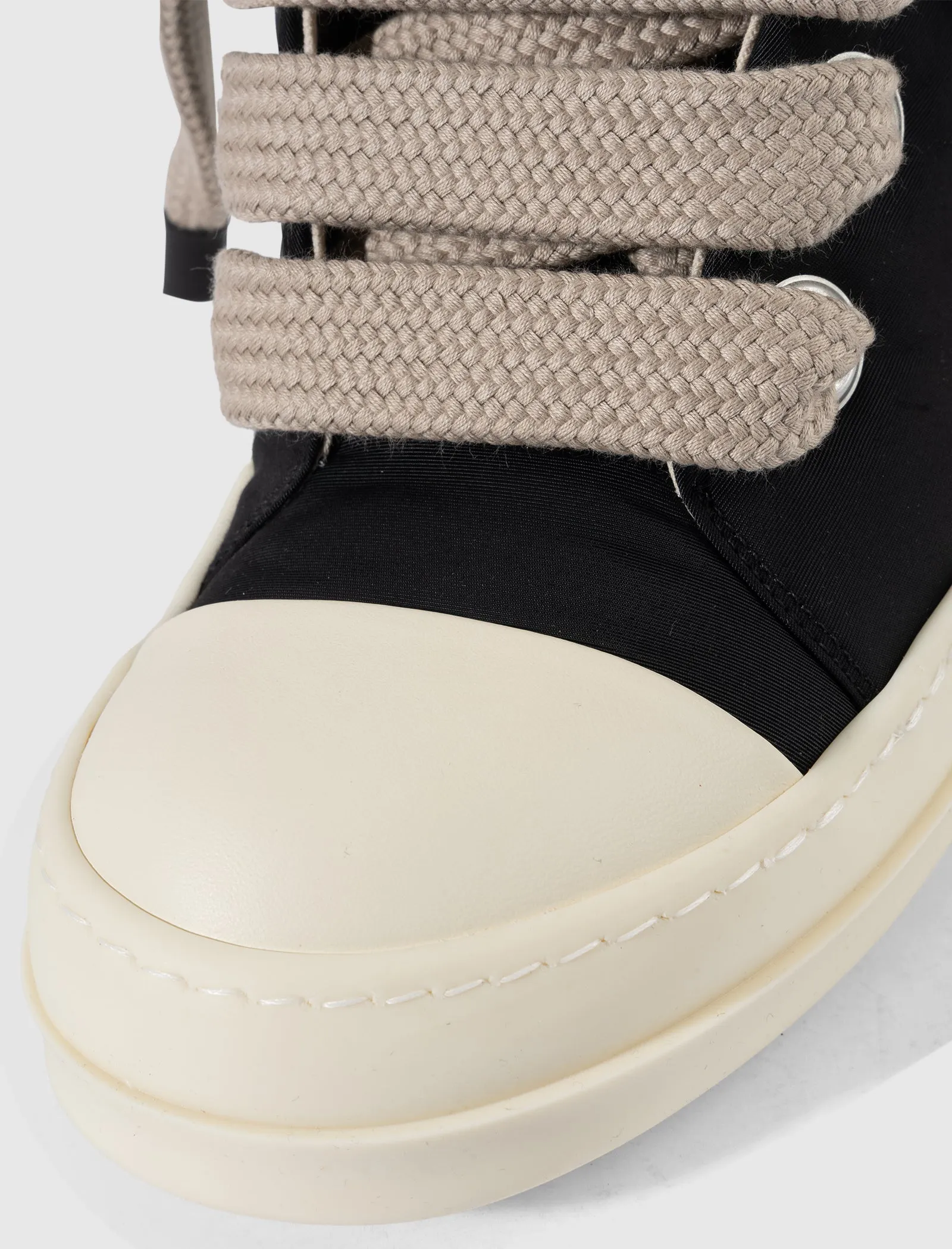 JUMBO LACE LOW SNEAKERS "BLACK/MILK"