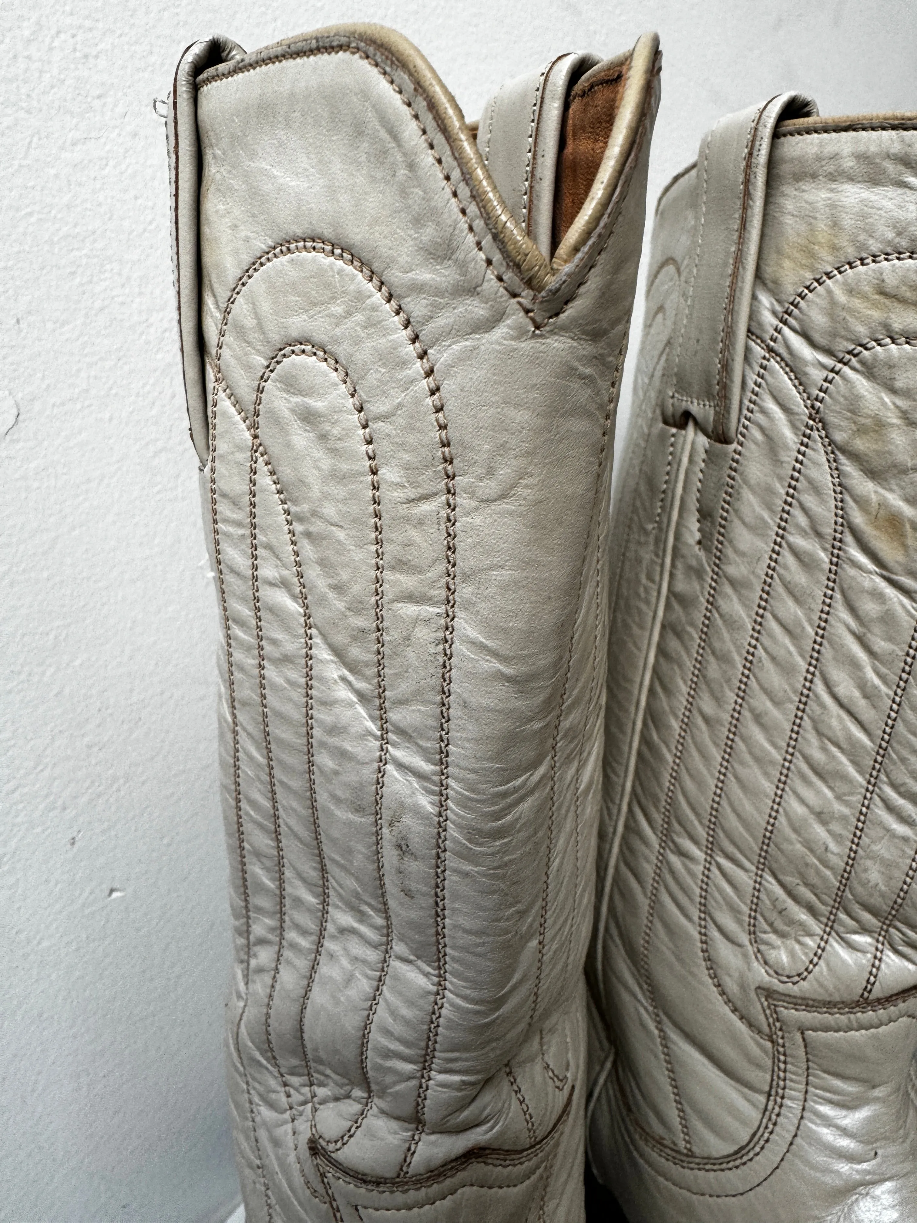 Justin Cowboy Boots Biege