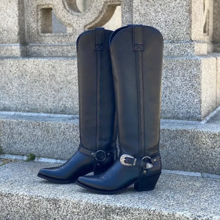 Lia buckle boots high