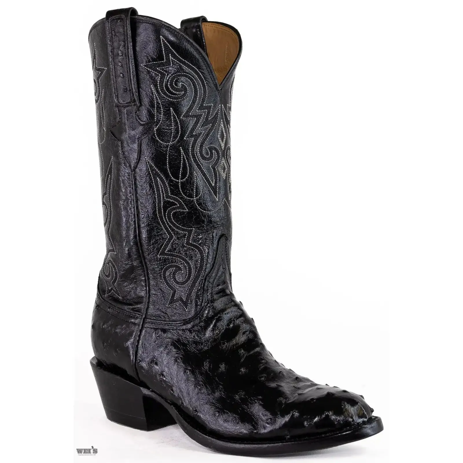 Lucchese Men's Cowboy Boots 13" Exotic Ostrich Medium Round Toe