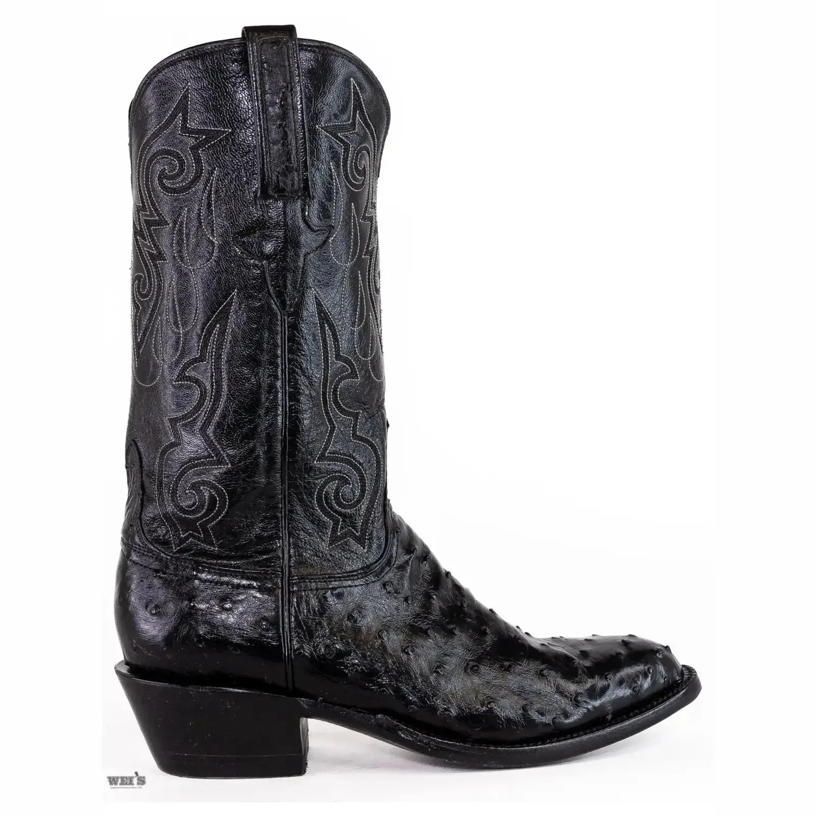 Lucchese Men's Cowboy Boots 13" Exotic Ostrich Medium Round Toe