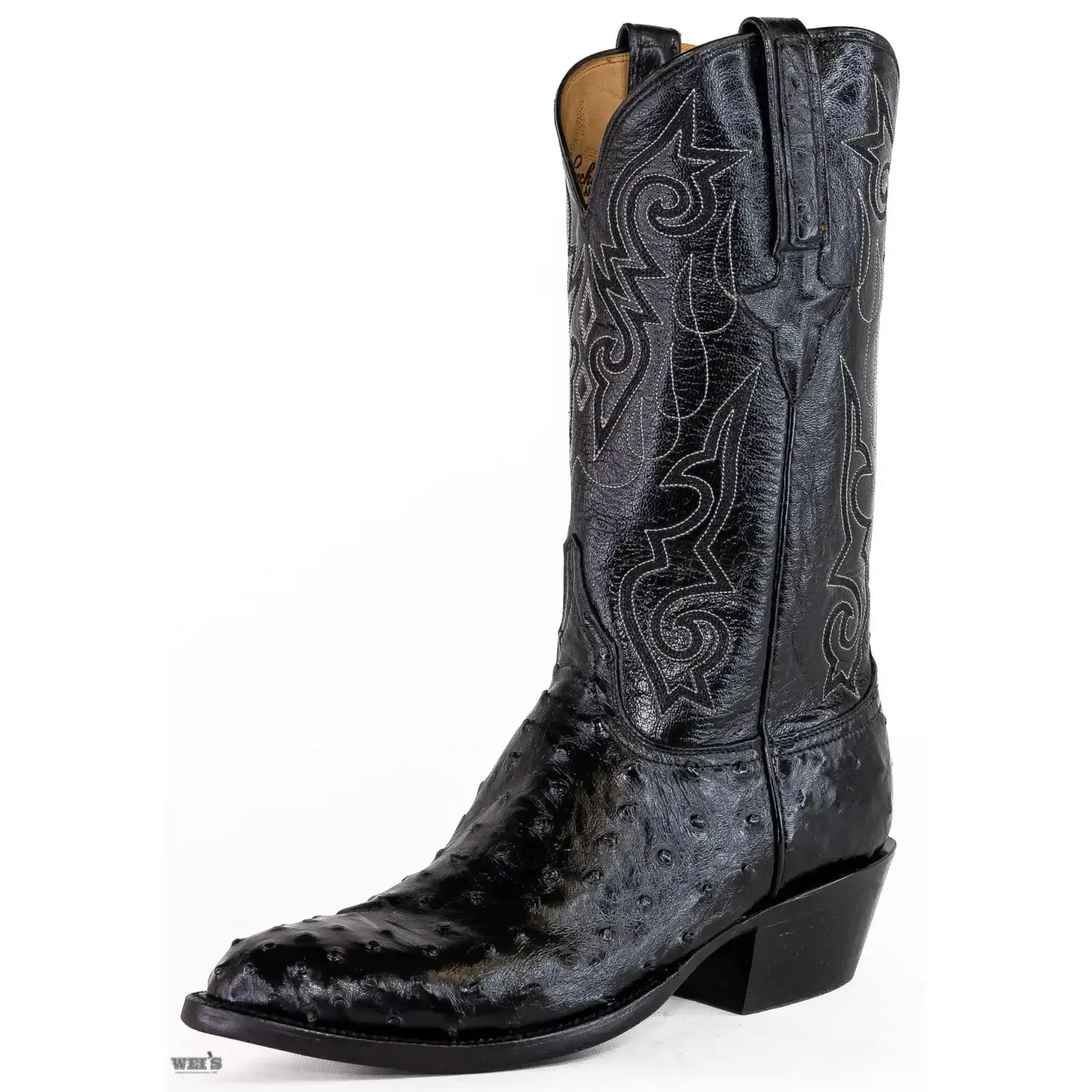 Lucchese Men's Cowboy Boots 13" Exotic Ostrich Medium Round Toe