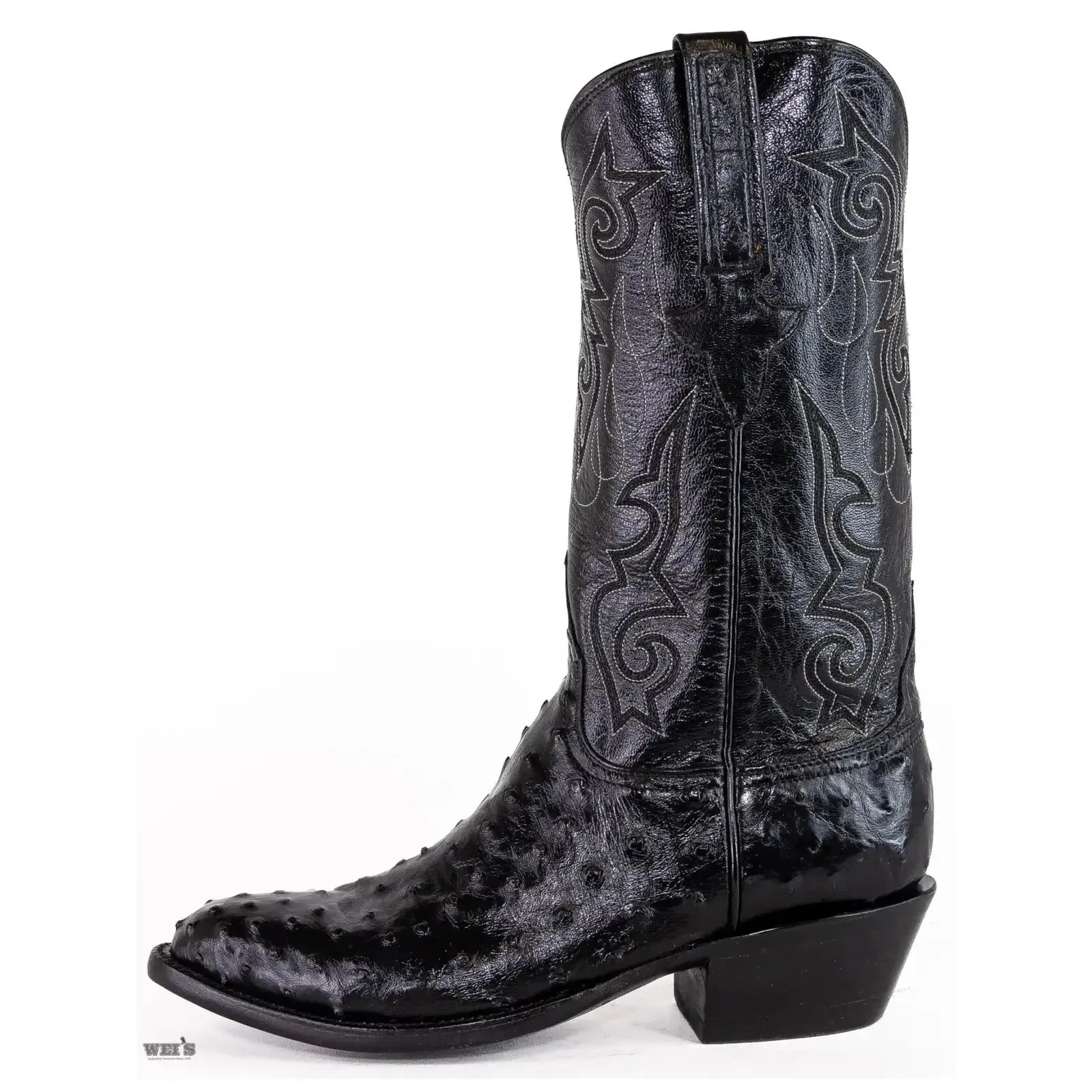 Lucchese Men's Cowboy Boots 13" Exotic Ostrich Medium Round Toe