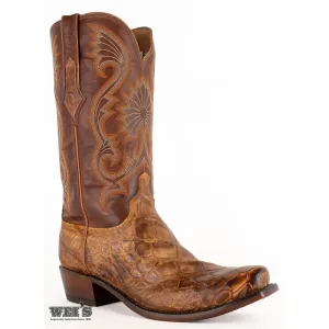 Lucchese Men's Cowboy Boots 14" Exotic Giant Gator Western Square Toe