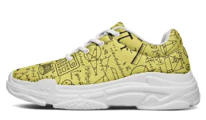 Math Pattern Chunky Sneakers